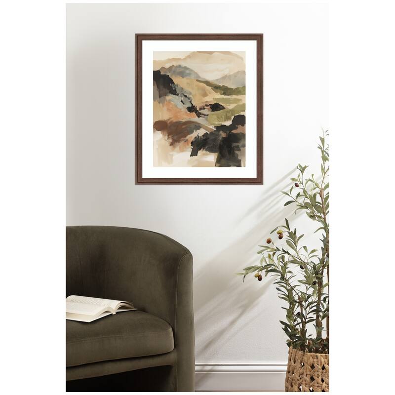 Kate and Laurel Framed Art Tonal Mountains II by Amy Lighthall
