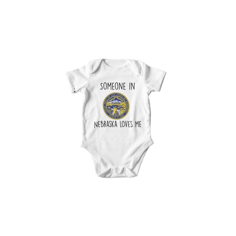 Nebraska - Baby Boy Girl Clothes Infant Bodysuit Funny Cute Newborn - White - 0-3M