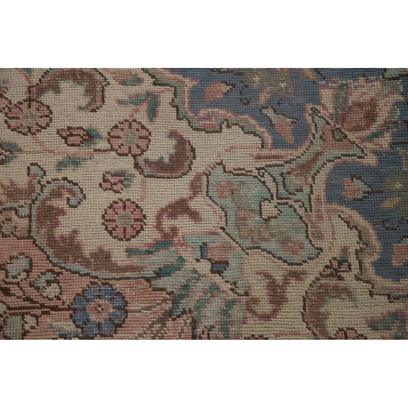 Tabriz Persian Vintage Area Rug Hand-knotted Wool Carpet - 8'10" x 12'10"