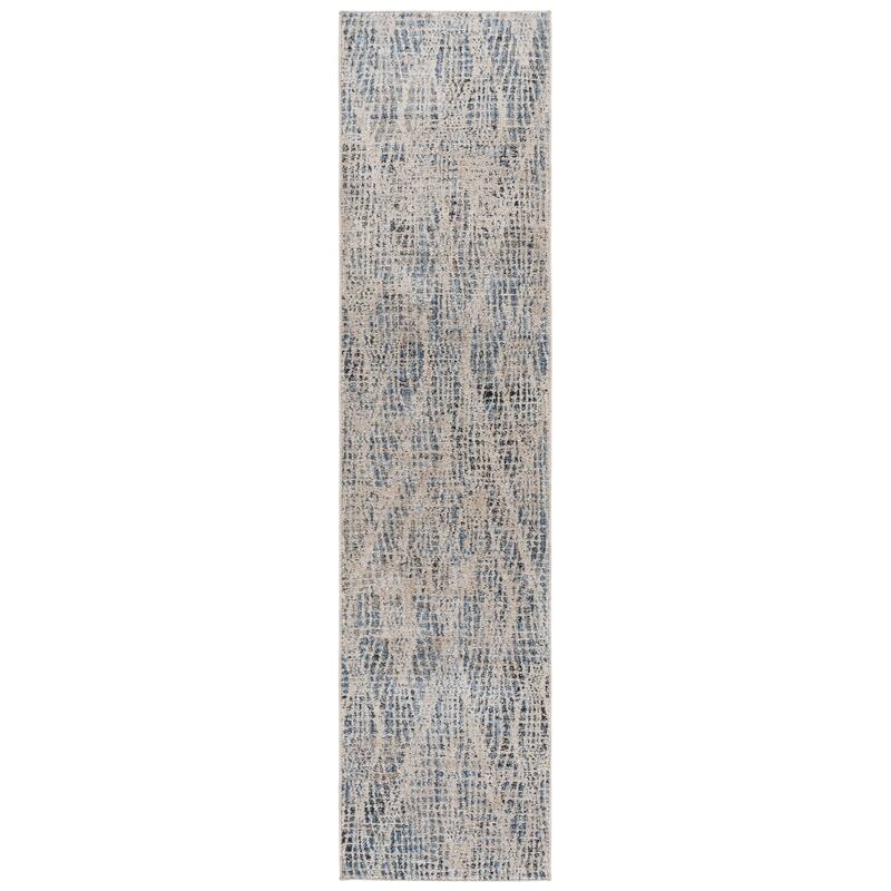 SAFAVIEH Grove Morgan Modern Rug - 2'2" x 8' Runner - Blue/Beige