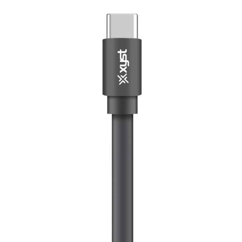 Xyst Charge and Sync USB to USB-C Flat Cable 4Ft
