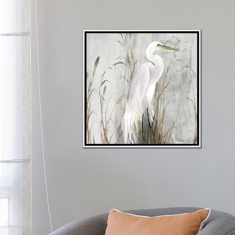 iCanvas "Heron in the Reeds" by Aimee Wilson Framed Canvas Print