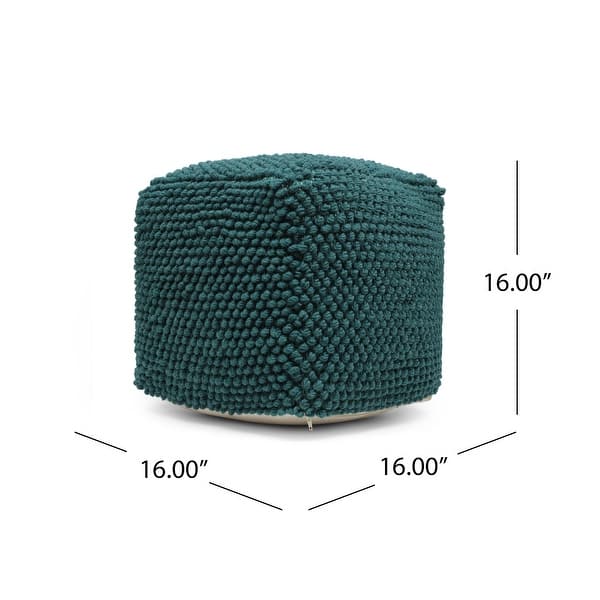 dimension image slide 1 of 6, Stekar Boho Handcrafted Tufted Fabric Cube Pouf by Christopher Knight Home