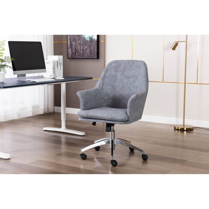 Porthos Home Nadea Adjustable Office Chair, Microfiber Upholstery
