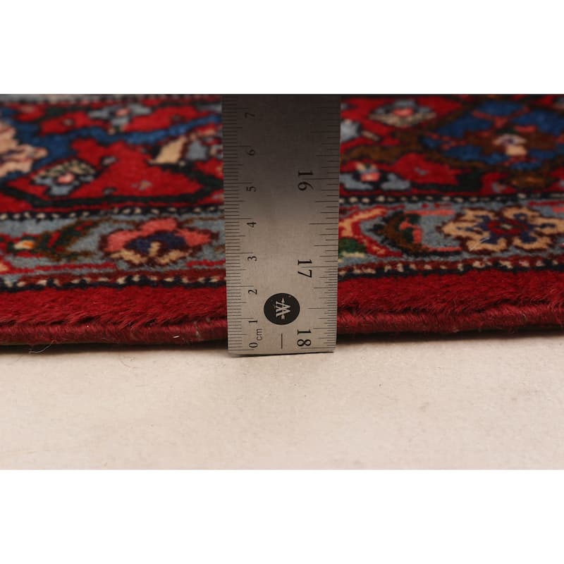 ECARPETGALLERY Hand-knotted Kayseri Vintage Cream, Dark Navy Wool Rug - 6'7 x 10'1