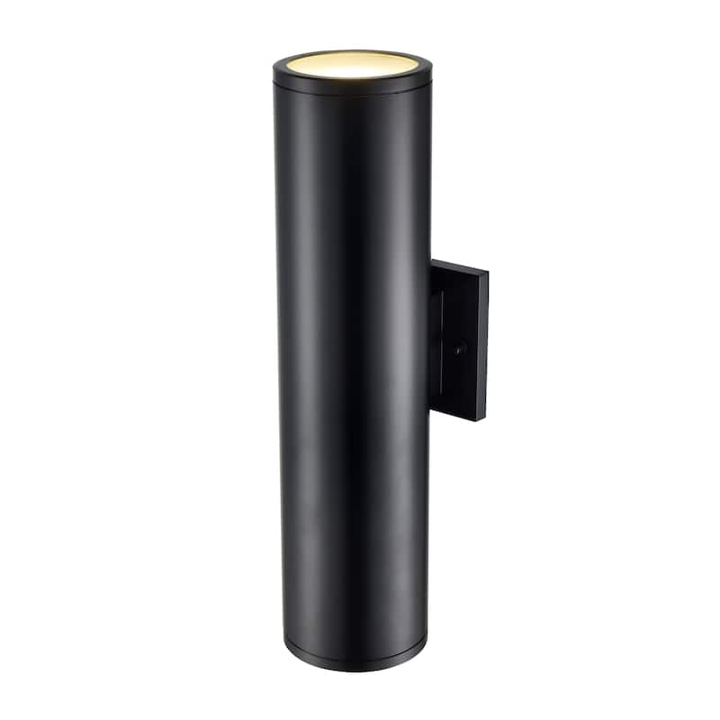 Vegas LED Outdoor Wall Sconce Powder Coated Black - Powder Coated Black - 18