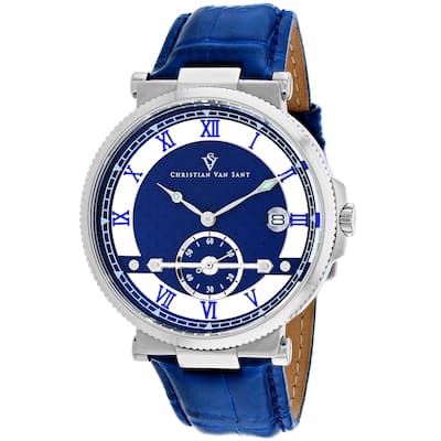 Christian Van Sant Men's Clepsydra Blue Dial Watch - CV1700 - 6 (36)