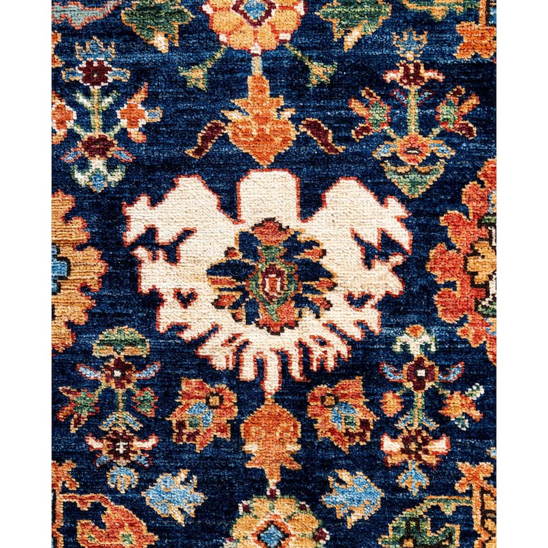 Serapi One-of-a-Kind Hand-Knotted Area Rug - Blue - 8' 1" x 10' 1"