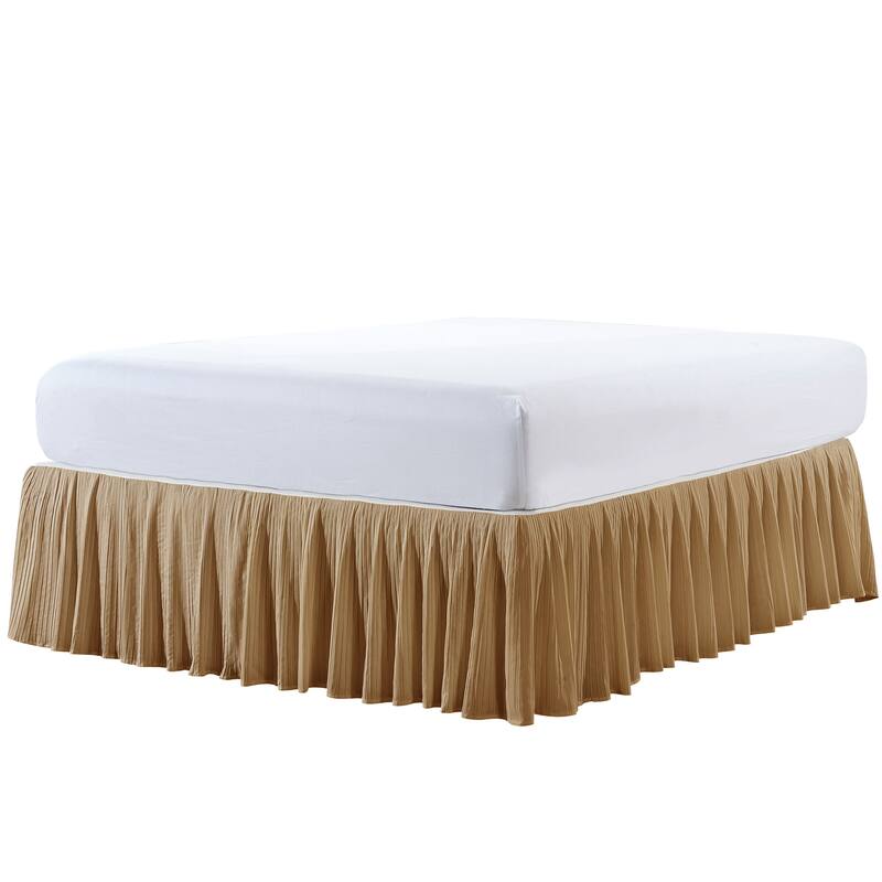Serenta Pleated Bedskirt 18" Drop - 32 Color Options