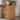 Caroline Round Natural Rattan End Table - Handwoven Wicker Drum Shape Accent Table for Living Room or Sunroom, Light Honey