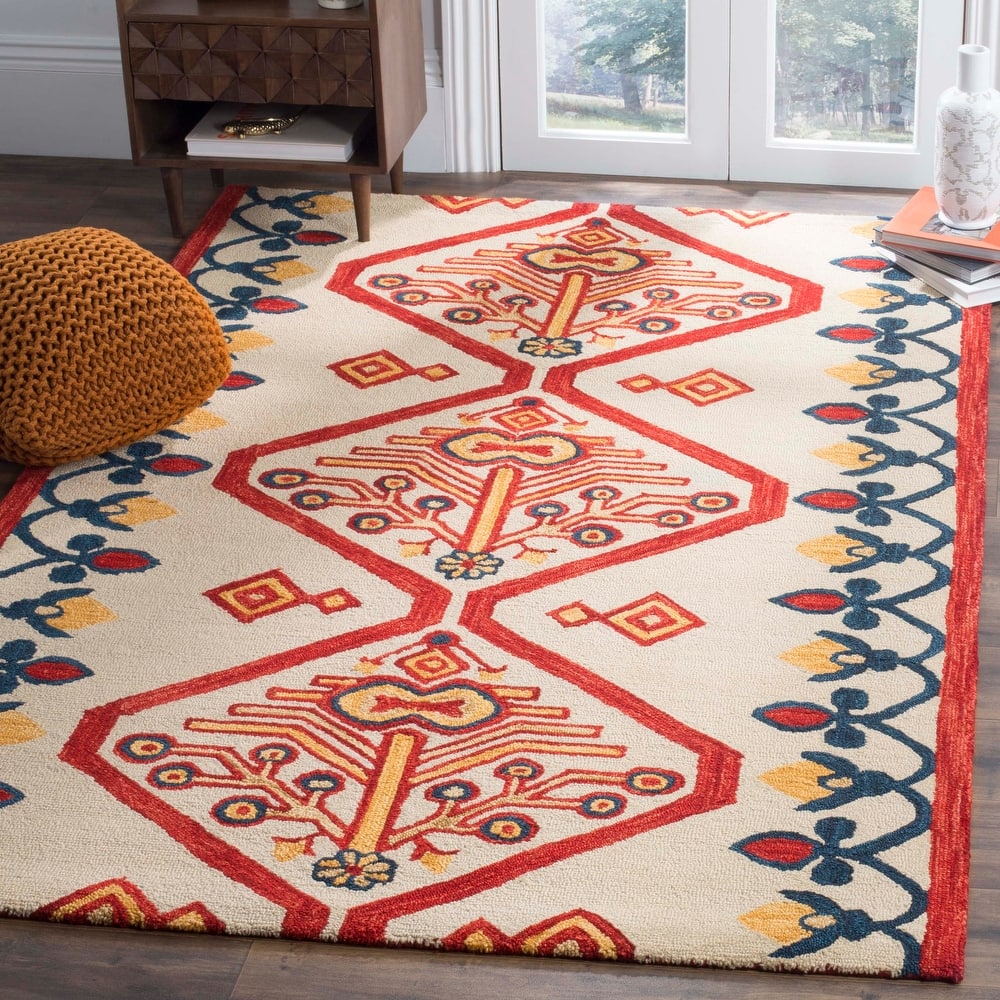 SAFAVIEH Handmade Aspen Giuseppina Boho Tribal Wool Rug