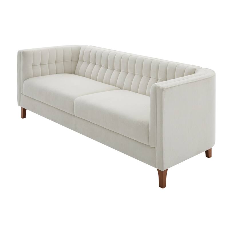 Christopher Knight Home - American Design 76" Upholstered 3-Seater Sofa with Channel Tufted Back