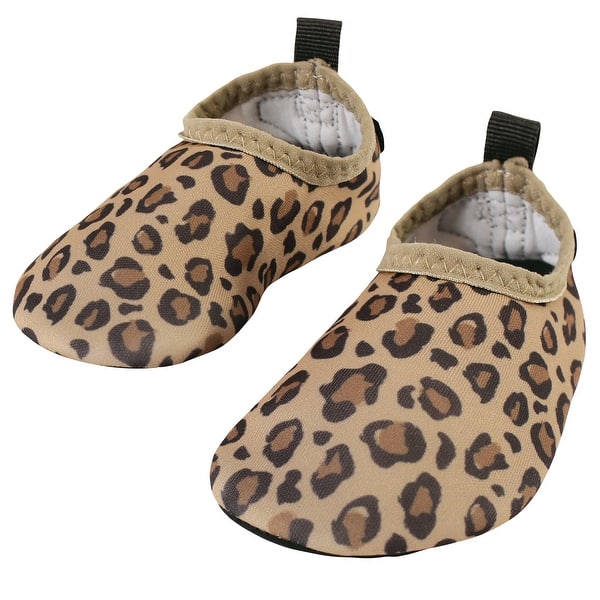 slide 1 of 1, Hudson Baby Infant and Toddler Water Shoes for Sports, Yoga, Beach and Outdoors, Leopard Baby and Toddler Leopard - 4T