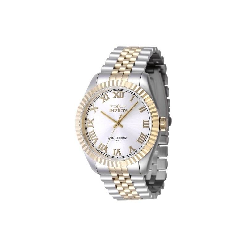 Invicta Men's 47402 Specialty Quartz 3 Hand Silver Dial Watch