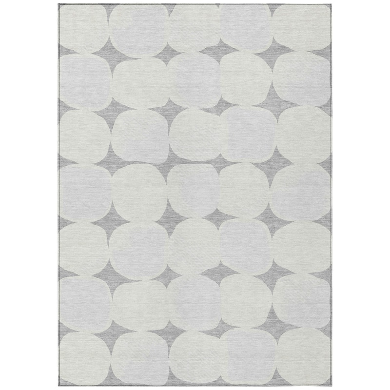 Machine Washable Indoor/ Outdoor Chantille Modern Puffy Rug