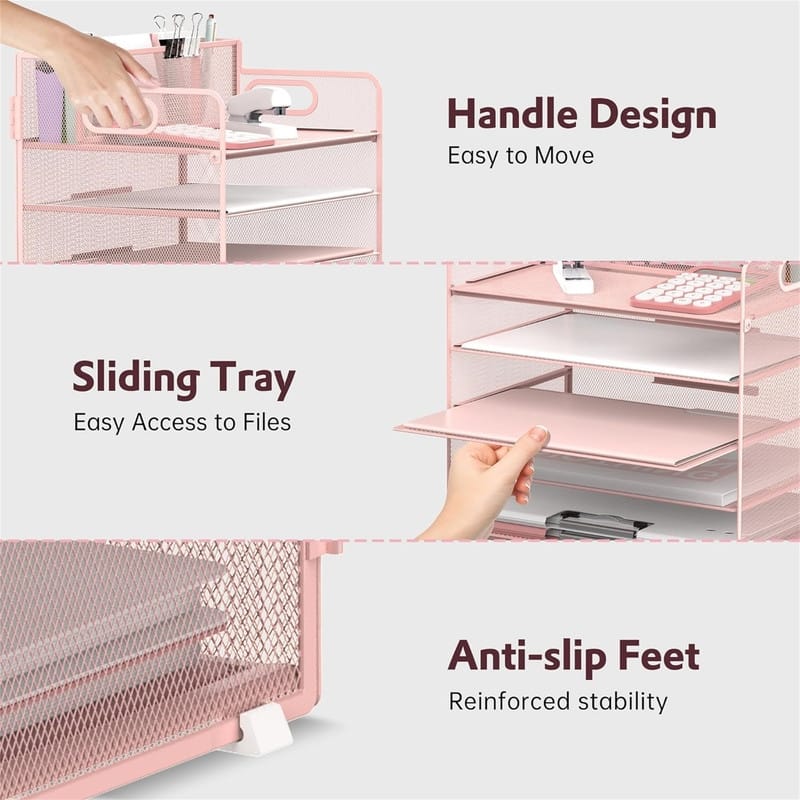 5 Tier Desk Organizer - 13"L x 9.25"W x 13.38"H