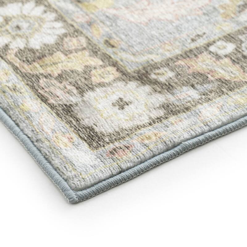 Smart Wash Ambient Glam Oriental Indoor Polyester Area Rug