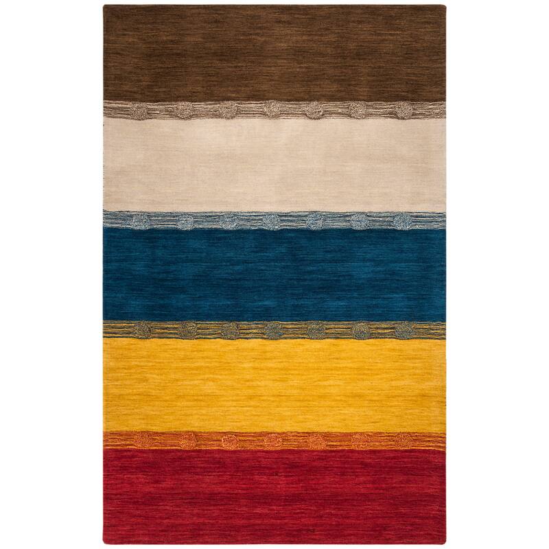 SAFAVIEH Handmade Himalaya Poppy Field Modern Wool Rug