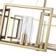 preview thumbnail 7 of 6, Marco 5-Light Chandelier in Brushed Champagne Bronze with Clear Glass - 5 Light Chandelier