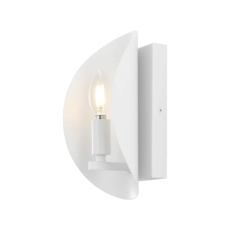 SAFAVIEH Lighting Berendiena 4-inch Wall Sconce with Bulbs (Set of 2) - 4 In. W x 6 In. D x 10 In. H - 4Wx6Dx10H - White