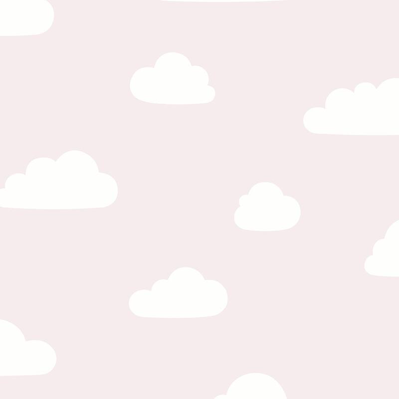 Veer Decor Clouds Pastel Wallpaper. - N/A - Pink