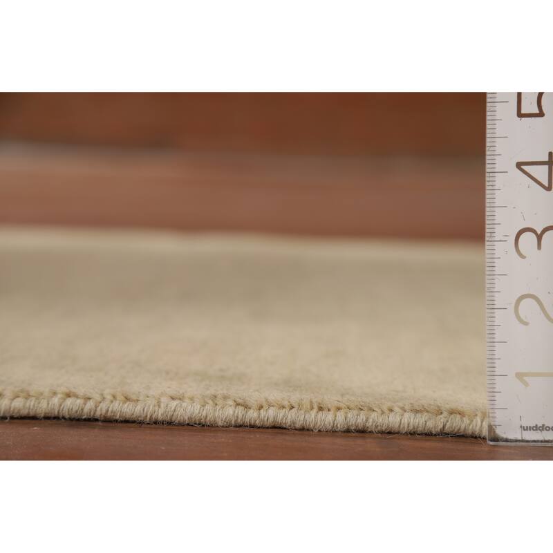 Gabbeh Modern Runner Rug Hand-Knotted Wool Carpet - 3'0"x 9'8"