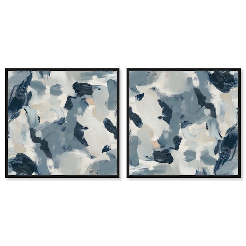 Oneiric Circles III Canvas by Art Remedy - 36" x 54" - Silver