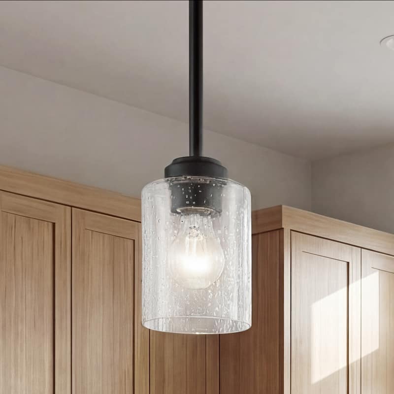 Kichler Lighting Winslow Black 1-Light Mini Pendant