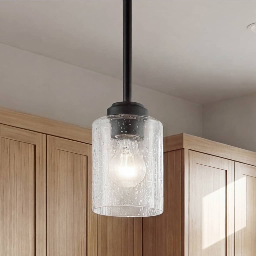 Kichler Lighting Winslow Black 1-Light Mini Pendant