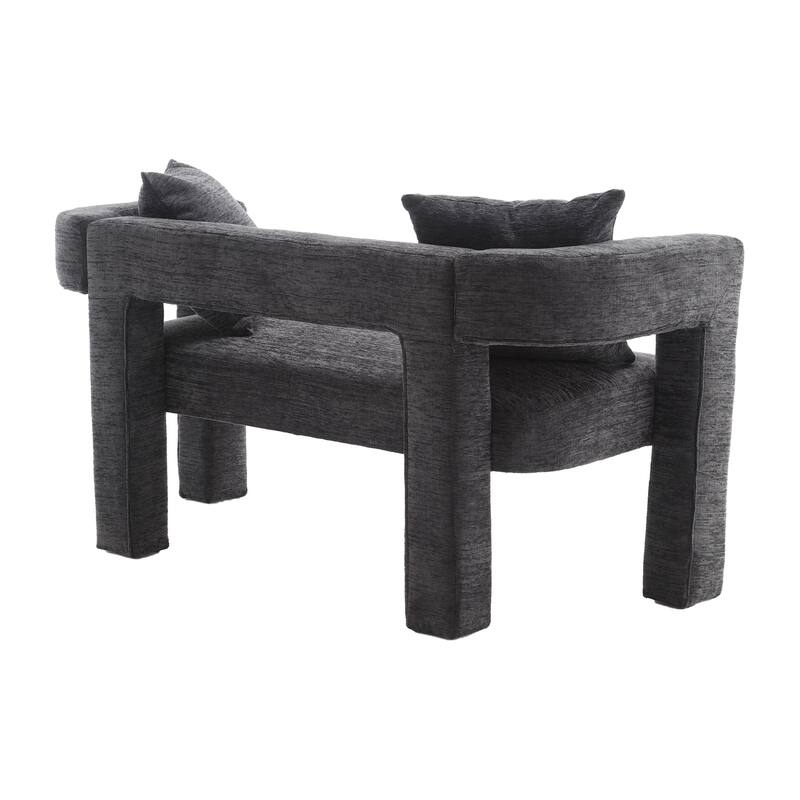 Modern Chenille Loveseat Sofa