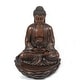 preview thumbnail 2 of 4, Resin Brown Meditating Buddha Outdoor Fountain with LED Light - 27.2" H x 21.7" W x 21.7" D