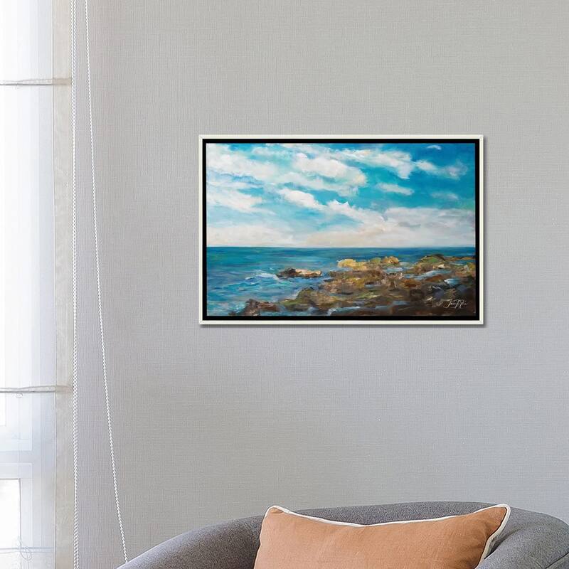 "Into the Horizon I" by Julie Derice Framed