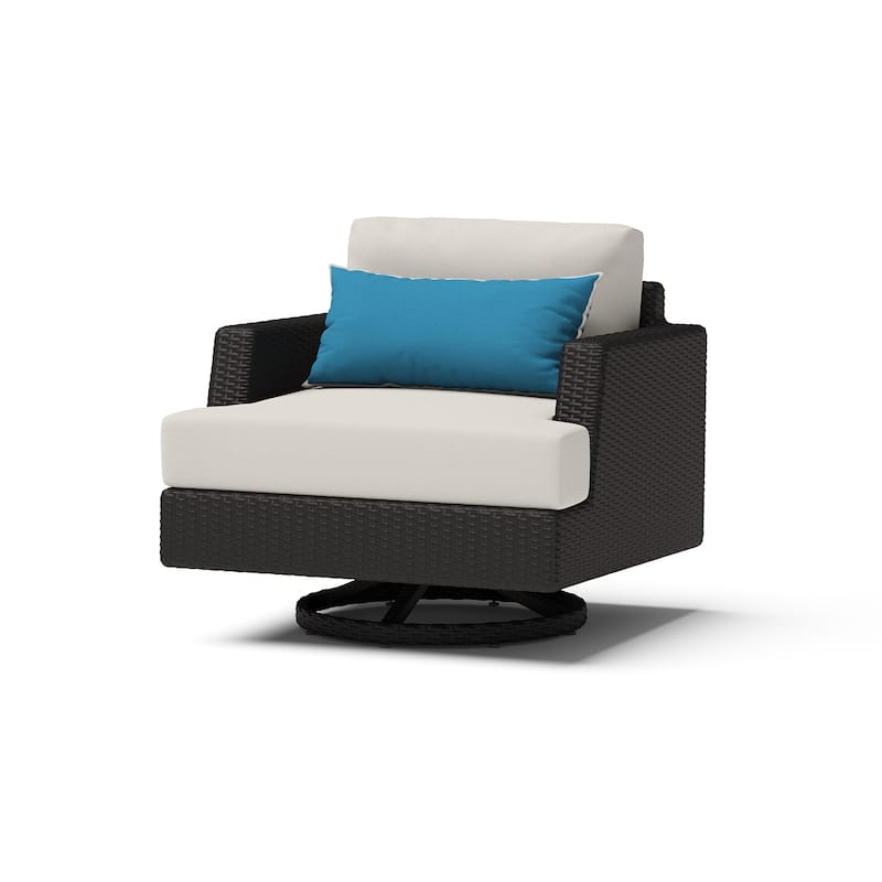 Portofino Comfort 5 Piece Sunbrella Outdoor Patio Motion Seating Set