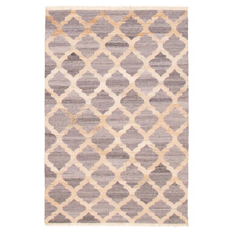 Ankara FW Grey Kilim 5'2" x 8'0" - 5'2 x 8'0 - Dark Grey - 5'2 x 8'0