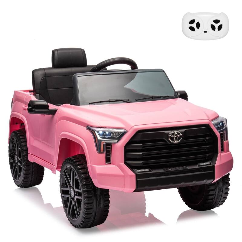 12V Licensed Toyota Ride on Car with Remote Control - Pink