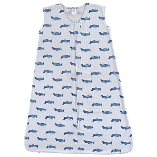Hudson Baby Infant Boy Cotton Sleeveless Wearable Sleeping Bag, Sack, Blanket, Wingman