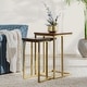 preview thumbnail 1 of 7, Lynda Set of 2 Mango Wood Nesting Tables in Dark Brown by Kosas Home Dark Brown - Wood