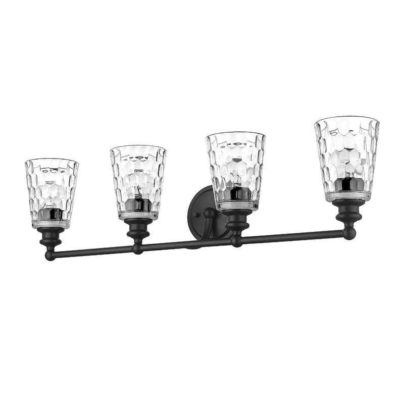 Modern Transitional Hardwired Wall Light with Reversible Mount and Clear Glass Shade LED Compatible