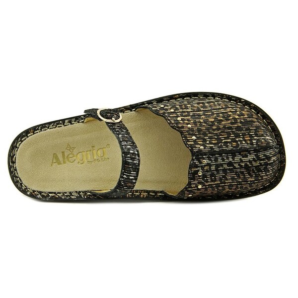 alegria leopard print clogs