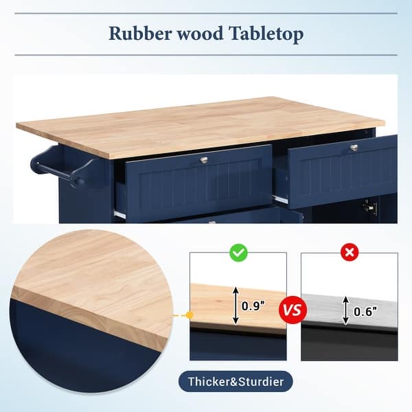 dimension image slide 3 of 4, Farmhouse Kitchen Island Set with Drop Leaf and 2 Seatings,Dining Table Set with Storage Cabinet, Drawers and Towel Rack