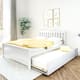 Max and Lily Full Bed with Trundle - White