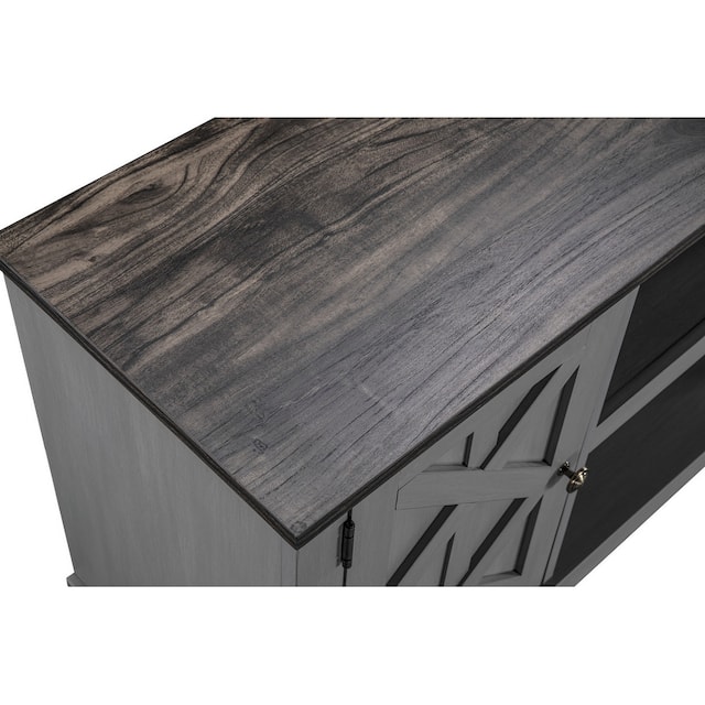 54" Faux Raw Wood TV Stand for 60" TVs - 54" in Width