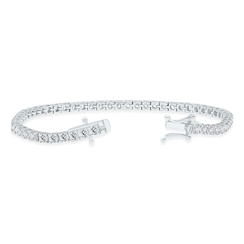 Marquee 6 Carat TW Diamond Tennis Bracelet in 14K White Gold