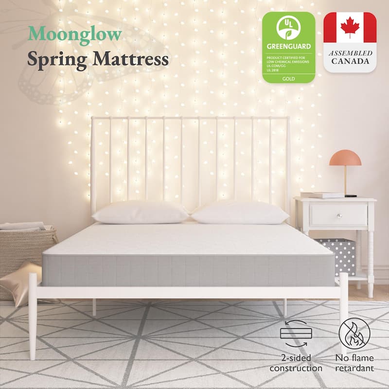 Little Seeds Moonglow 6 Inch Reversible Innerspring Mattress in a Box