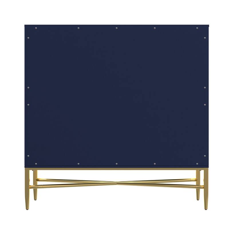 2 Door White Locker Accent Cabinet