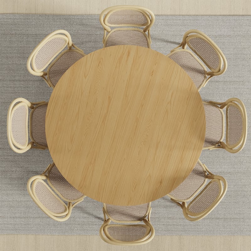 Solid Wood Round Dining Table 4-6 People