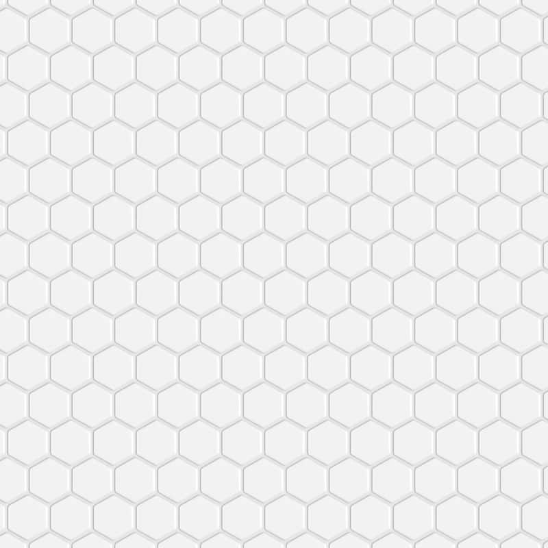 Merola Tile Metro 1" Hex Matte White 10-1/4" x 11-7/8" Porcelain Floor and Wall Tile - Case (10 Tiles)