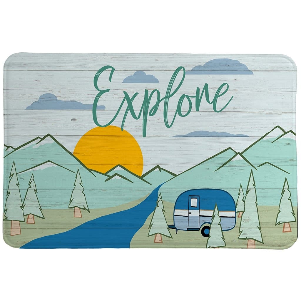 Camping Explore Memory Foam Rug