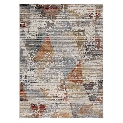 Mohawk Home Anderson Abstract Geometric Striped Contemporary Area Rug