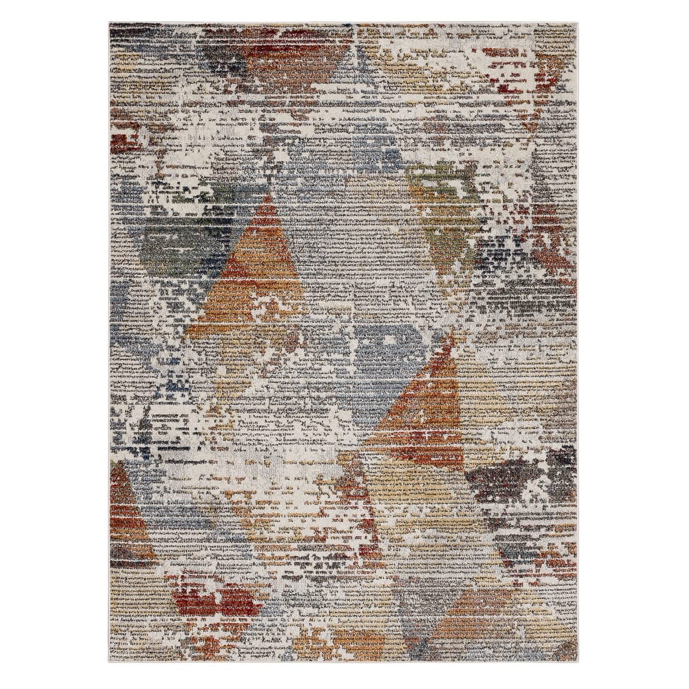 Mohawk Home Anderson Abstract Geometric Striped Contemporary Area Rug